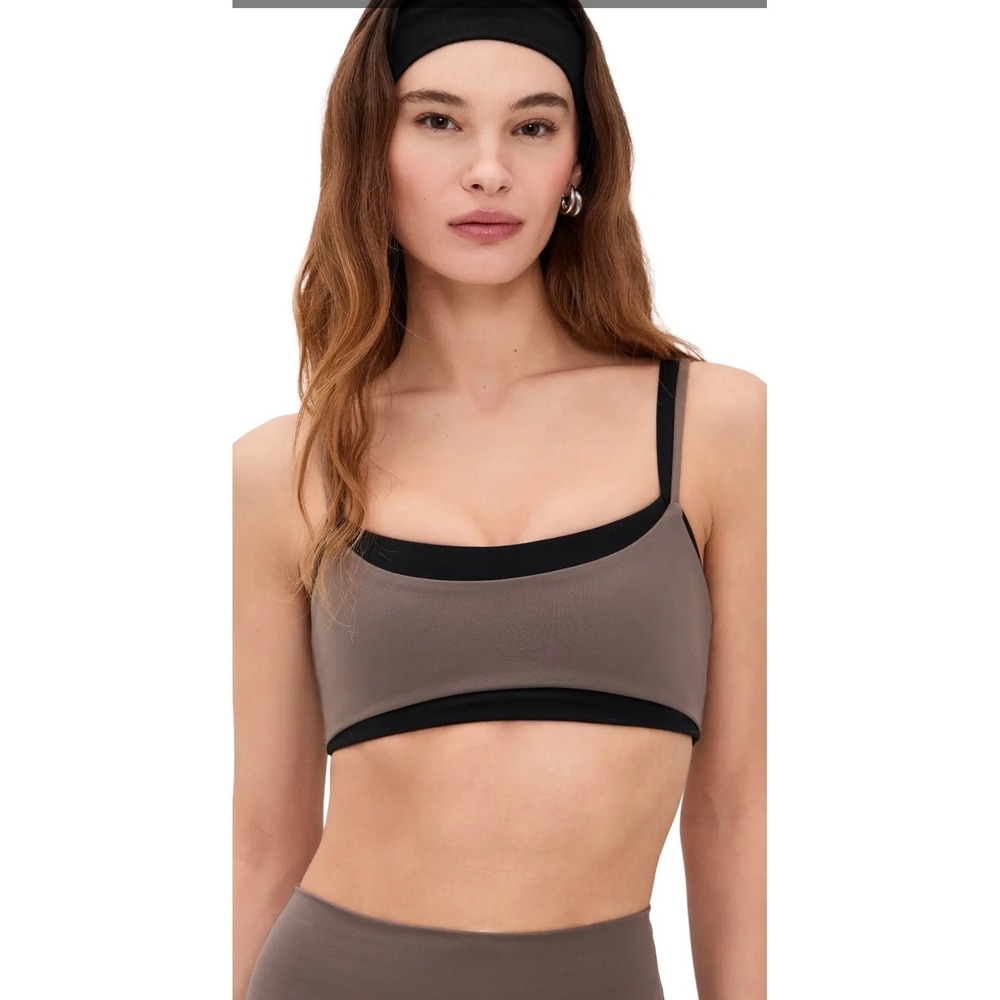 FORM Layered Bra Walnut Black High Support Sports Bra S